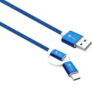 CABLE 1HORA V8 +TIPO C 1MT CAB218