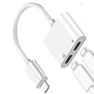 ADAPTADOR DIVISOR IPHONE CARGA Y AUDIO 8,10,11,12