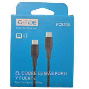 CABLE G-TIDE TIPO C A TIPO C70W 1MT PCW100