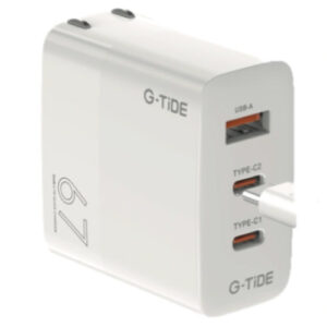 CARGADOR G-TIDE 1USB 2TIPOC 67W GO67